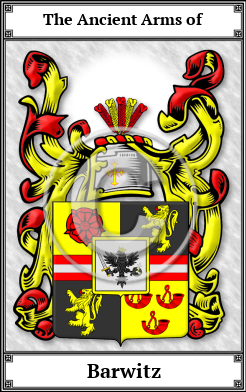 Barwitz Family Crest Download (JPG) Book Plated - 600 DPI