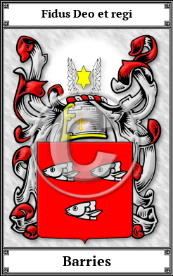 Barries Family Crest Download (JPG)  Book Plated - 150 DPI