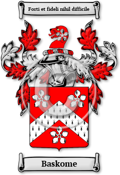 Baskome Family Crest Download (JPG) Legacy Series - 600 DPI