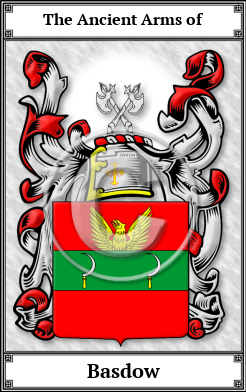 Basdow Family Crest Download (JPG)  Book Plated - 150 DPI
