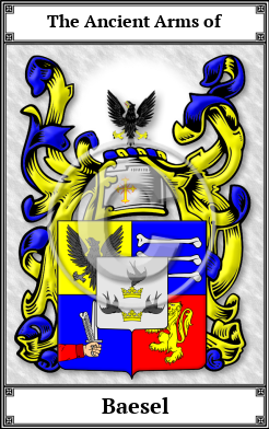 Baesel Family Crest Download (JPG)  Book Plated - 150 DPI