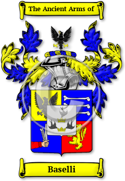 Baselli Family Crest Download (jpg) Legacy Series - 150 DPI