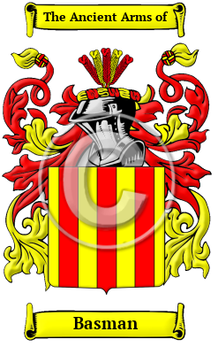 Basman Family Crest Download (JPG) Heritage Series - 600 DPI