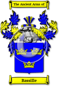 Bassille Family Crest Download (jpg) Legacy Series - 150 DPI