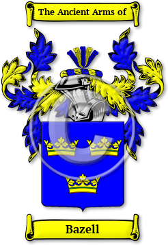 Bazell Family Crest Download (jpg) Legacy Series - 150 DPI