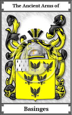 Basinges Family Crest Download (JPG)  Book Plated - 150 DPI
