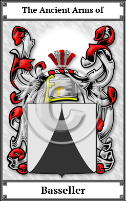 Basseller Family Crest Download (JPG)  Book Plated - 150 DPI