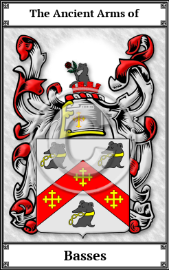 Basses Family Crest Download (JPG)  Book Plated - 150 DPI