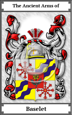 Baselet Family Crest Download (JPG)  Book Plated - 150 DPI