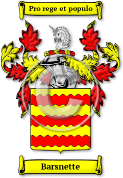 Barsnette Family Crest Download (jpg) Legacy Series - 150 DPI