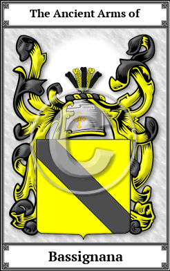 Bassignana Family Crest Download (JPG)  Book Plated - 150 DPI
