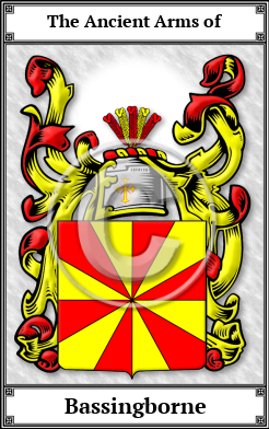 Bassingborne Family Crest Download (JPG)  Book Plated - 150 DPI