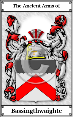 Bassingthwaighte Family Crest Download (JPG)  Book Plated - 150 DPI