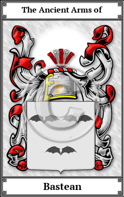 Bastean Family Crest Download (JPG)  Book Plated - 150 DPI