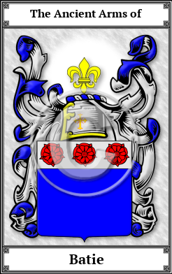 Batie Family Crest Download (JPG)  Book Plated - 150 DPI