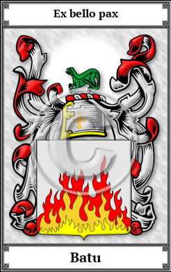 Batu Family Crest Download (JPG)  Book Plated - 150 DPI
