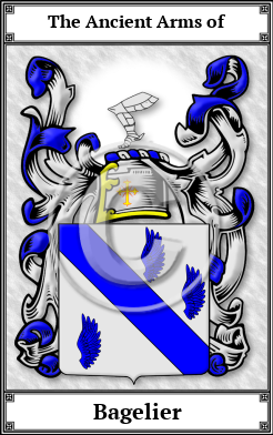 Bagelier Family Crest Download (JPG)  Book Plated - 150 DPI