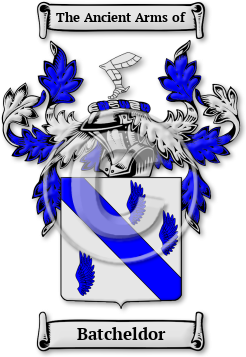 Batcheldor Family Crest Download (jpg) Legacy Series - 150 DPI