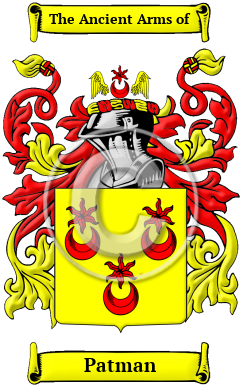Patman Family Crest/Coat of Arms