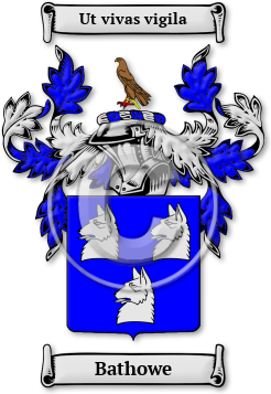Bathowe Family Crest Download (jpg) Legacy Series - 150 DPI