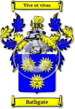 Bathgate Family Crest Download (jpg) Legacy Series - 150 DPI