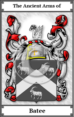 Batee Family Crest Download (JPG)  Book Plated - 150 DPI