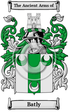 Batly Family Crest Download (jpg) Heritage Series - 150 DPI