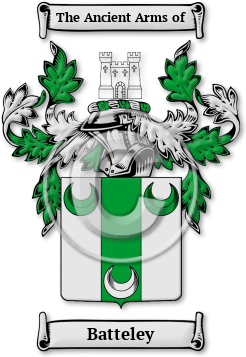 Batteley Family Crest Download (jpg) Legacy Series - 150 DPI