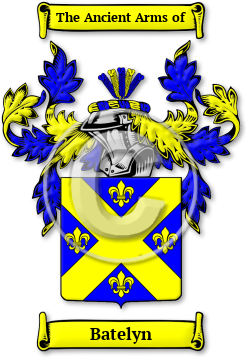 Batelyn Family Crest Download (jpg) Legacy Series - 150 DPI