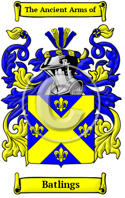 Batlings Family Crest/Coat of Arms
