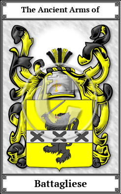 Battagliese Family Crest Download (JPG) Book Plated - 600 DPI