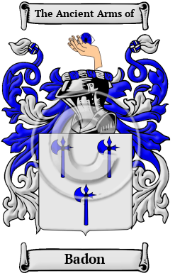 Badon Family Crest Download (JPG) Heritage Series - 600 DPI