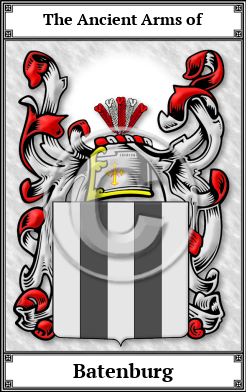 Batenburg Family Crest Download (JPG)  Book Plated - 150 DPI