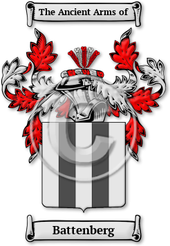 Battenberg Family Crest Download (jpg) Legacy Series - 150 DPI
