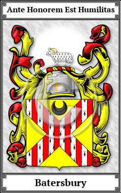 Batersbury Family Crest Download (JPG)  Book Plated - 150 DPI