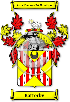 Batterby Family Crest Download (jpg) Legacy Series - 150 DPI