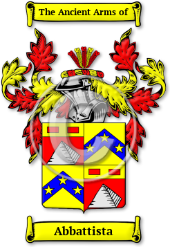 Abbattista Family Crest Download (jpg) Legacy Series - 150 DPI