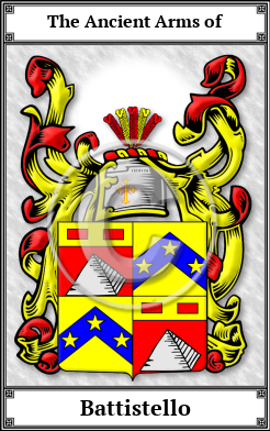 Battistello Family Crest Download (JPG)  Book Plated - 150 DPI