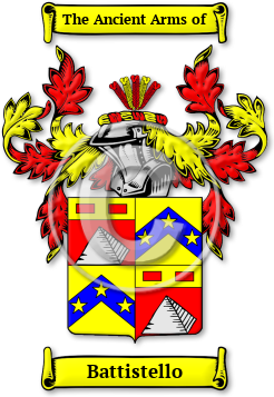 Battistello Family Crest Download (jpg) Legacy Series - 150 DPI
