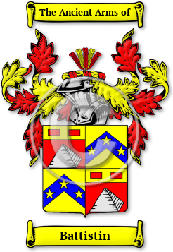 Battistin Family Crest Download (jpg) Legacy Series - 150 DPI