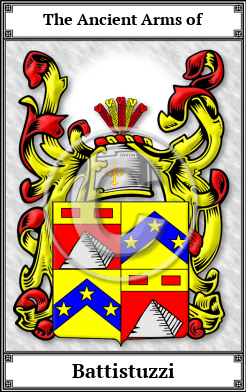 Battistuzzi Family Crest Download (JPG)  Book Plated - 150 DPI