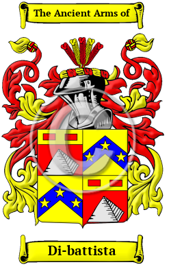 Di-battista Family Crest Download (JPG) Heritage Series - 600 DPI