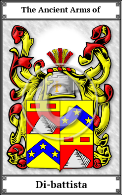 Di-battista Family Crest Download (JPG)  Book Plated - 150 DPI