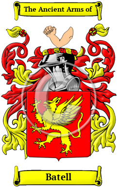 Batell Family Crest Download (JPG) Heritage Series - 600 DPI