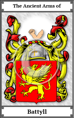Battyll Family Crest Download (JPG)  Book Plated - 150 DPI