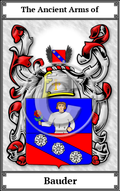 Bauder Family Crest Download (JPG)  Book Plated - 150 DPI