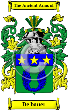 De bauer Family Crest Download (jpg) Heritage Series - 150 DPI