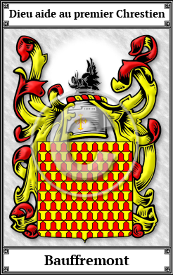 Bauffremont Family Crest Download (JPG)  Book Plated - 150 DPI