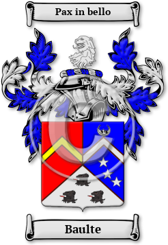 Baulte Family Crest Download (jpg) Legacy Series - 150 DPI