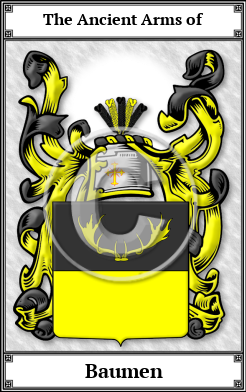 Baumen Family Crest Download (JPG)  Book Plated - 150 DPI
